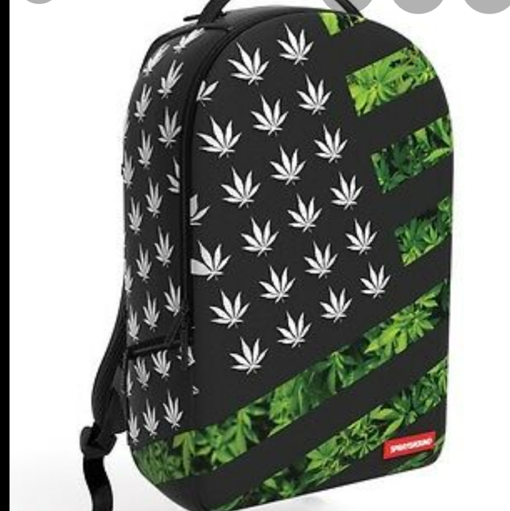 Sprayground American flag diesel weed pot leaf bac